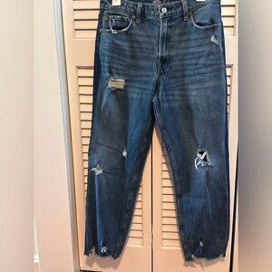 Simone High Rise Ankle Straight Pants